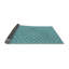 Tapis bleu clair à chevrons-2113458905