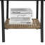 Chaise berçante d'extérieur avec table - gris, métal et assise relaxante, facile à assembler, pour 2 chaises de terrasse et ensemble bleu