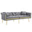 2 Seater Velvet Loveseat-1651691269