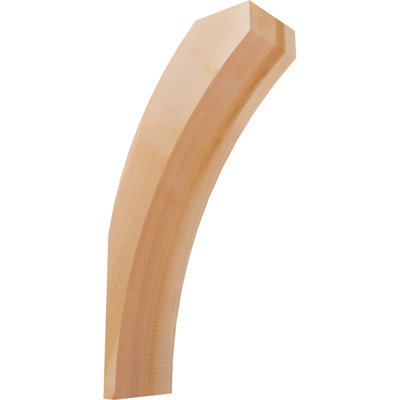 5 1/2"W x 12"D x 24"H Thorton Smooth Knee Brace, Western Red Cedar