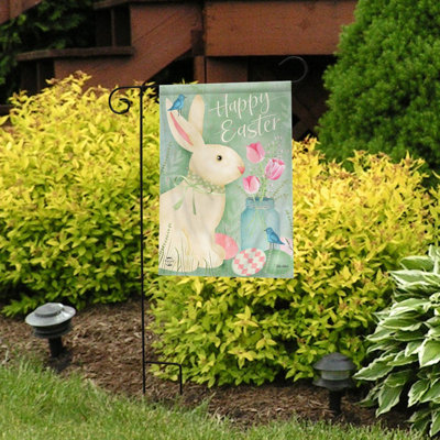 Drapeau de jardin Duard Bunny and Tulips