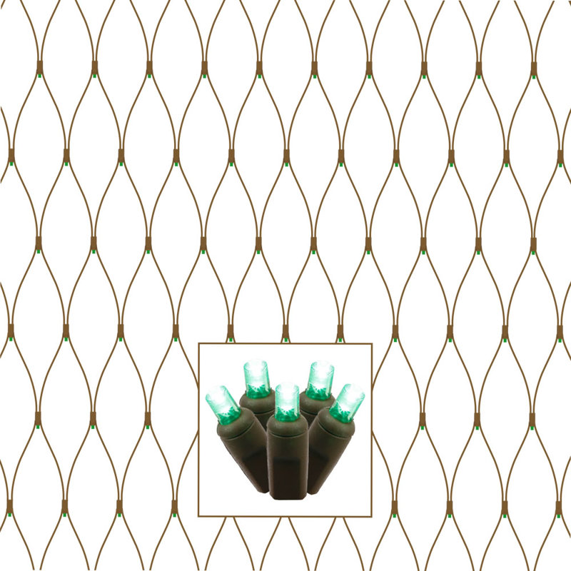Lumières enveloppantes pour tronc d'arbre, Vert