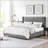 Modern Design Bed Frame Upholstered Queen Bed Frame Platform With Headboard Corduroy Headboard Wooden Slats Support-2017275533-2017275532