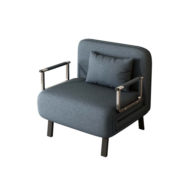 Versatile Convertible Chair Bed with Adjustable Backrest and Pillow for Home and Office