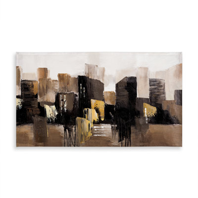 Earthy Tones Cityscape Tablecloth | Indoor/Outdoor Decor