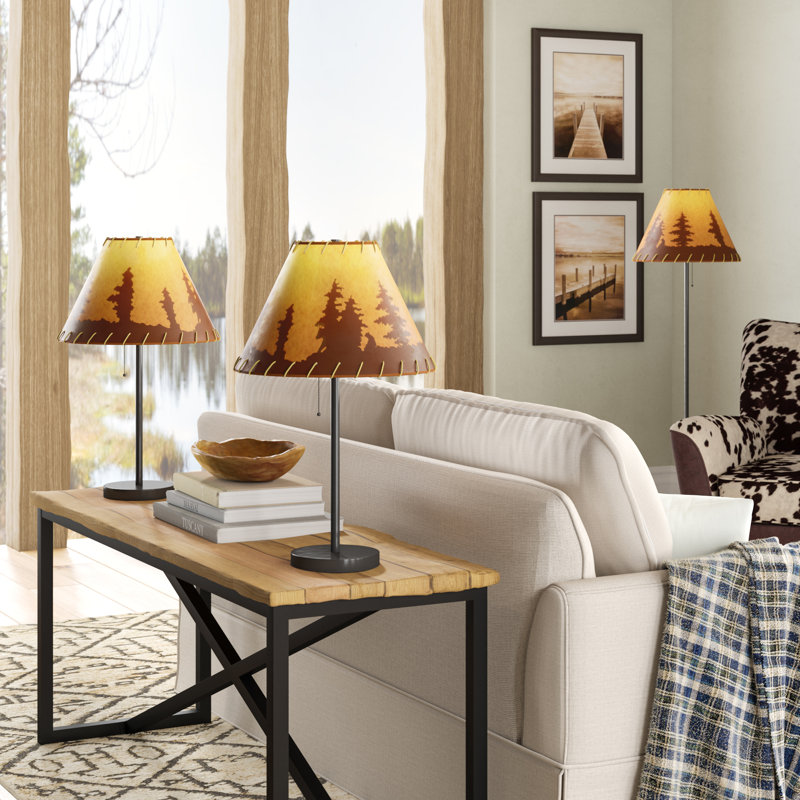 Elsea Lodge Table & Floor Lamp Set