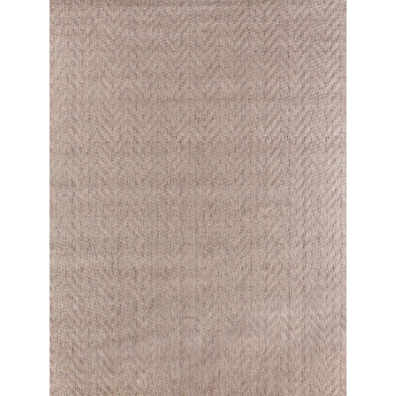 Demani Wool Chevron Area Rug in Raffia, Rectangle 9' x 12'