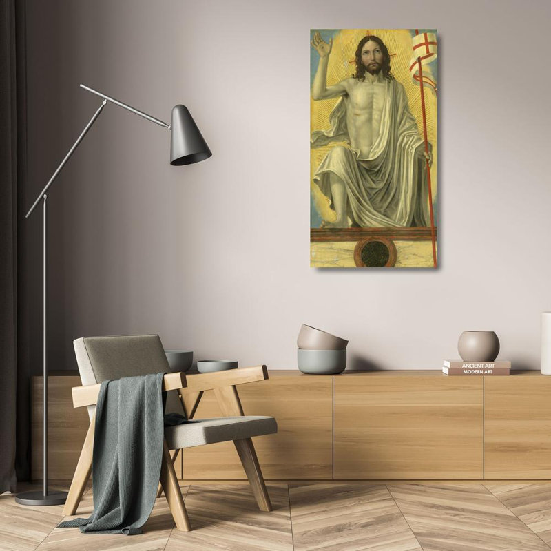 «Christ Risen from the Tomb» par Ambrogio Bergognone - Art mural sur toile tendue avec châssis, H 24 po x l 17 po