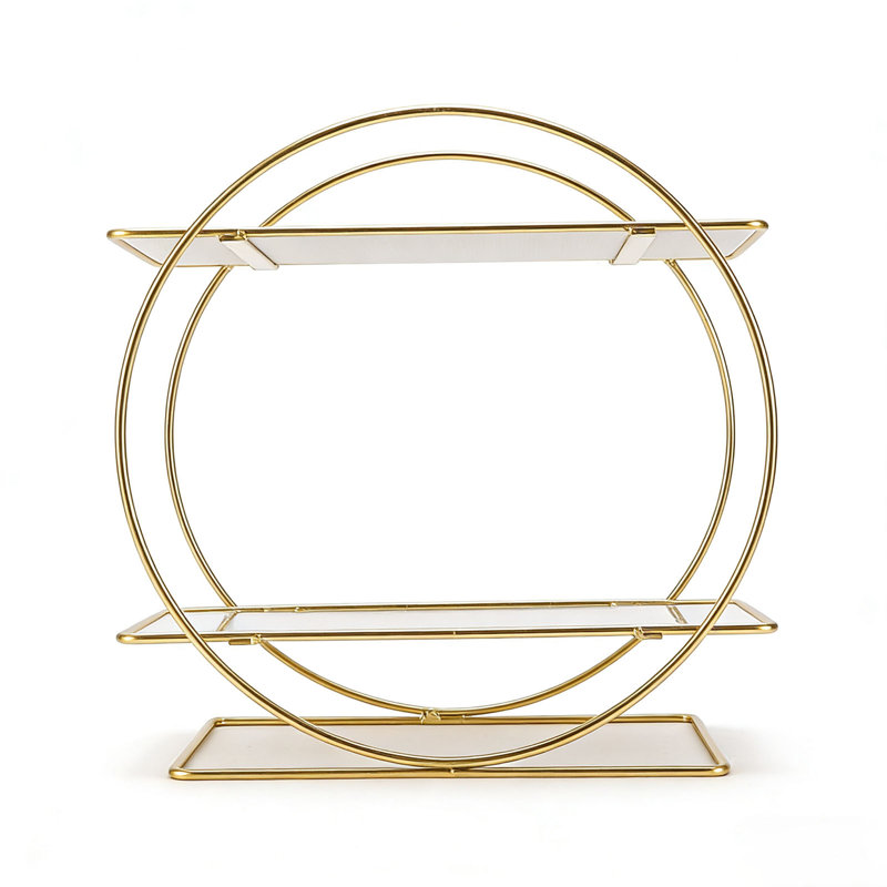 Iron Makeup Organiser, White/Gold