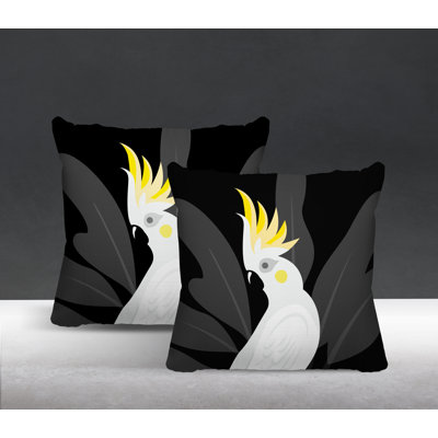 Catoo Bird Indoor/Outdoor Square Pillow