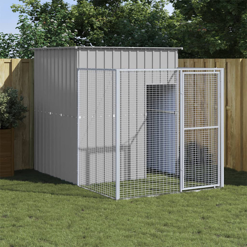 Niche pour chien Drayson, Gris clair, H 43,3 po x l 43,3 po x P 400,4 po