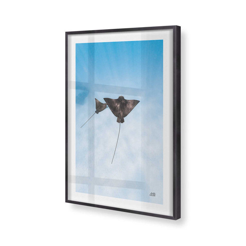 Dancing Rays en bleu , H 15,25 po x l 12,25 po, Zinc patiné