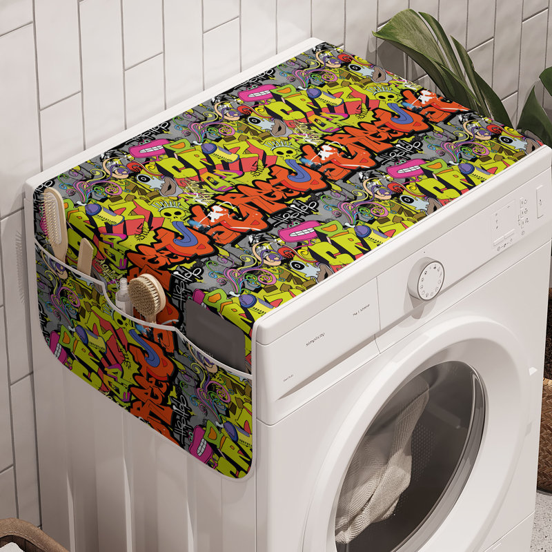 Machine à laver East Urban Home Graffiti, paquet de 2, 47 po x 18,5 po