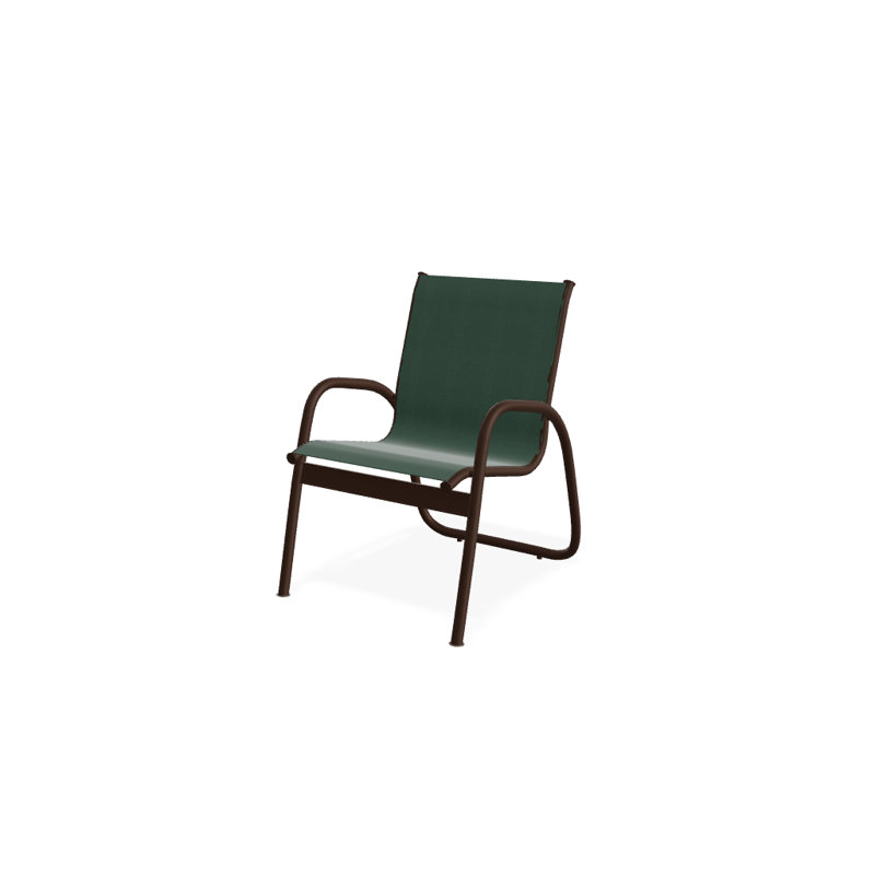 Fauteuil de patio Gardenella, Vert forêt 22D Sunbrella® vert, Kona texturé