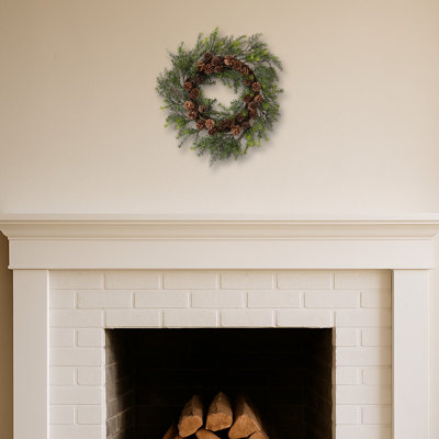 Cedar Grass and Pine Cone Wreath UV