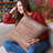 Shower Striped Cotton Outdoor Reversible Throw Pillow-214548419-214548440