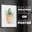 Boho cactus - impression sur toile seulement - non encadrée-117867986