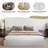 Upholstered Platform Bed Frame with 2 Floating Shelves-1311088353