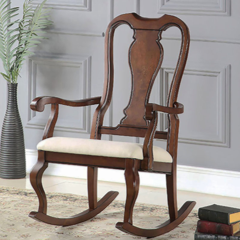 Chaise berçante à dossier Queen Anne
