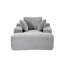 Chaise longue rembourrée en velours côtelé Modern-117430049