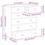  Chest Of Drawer Solid Pine Wood-1274625801