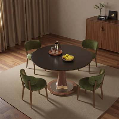 Simple and elegant round dining table sets