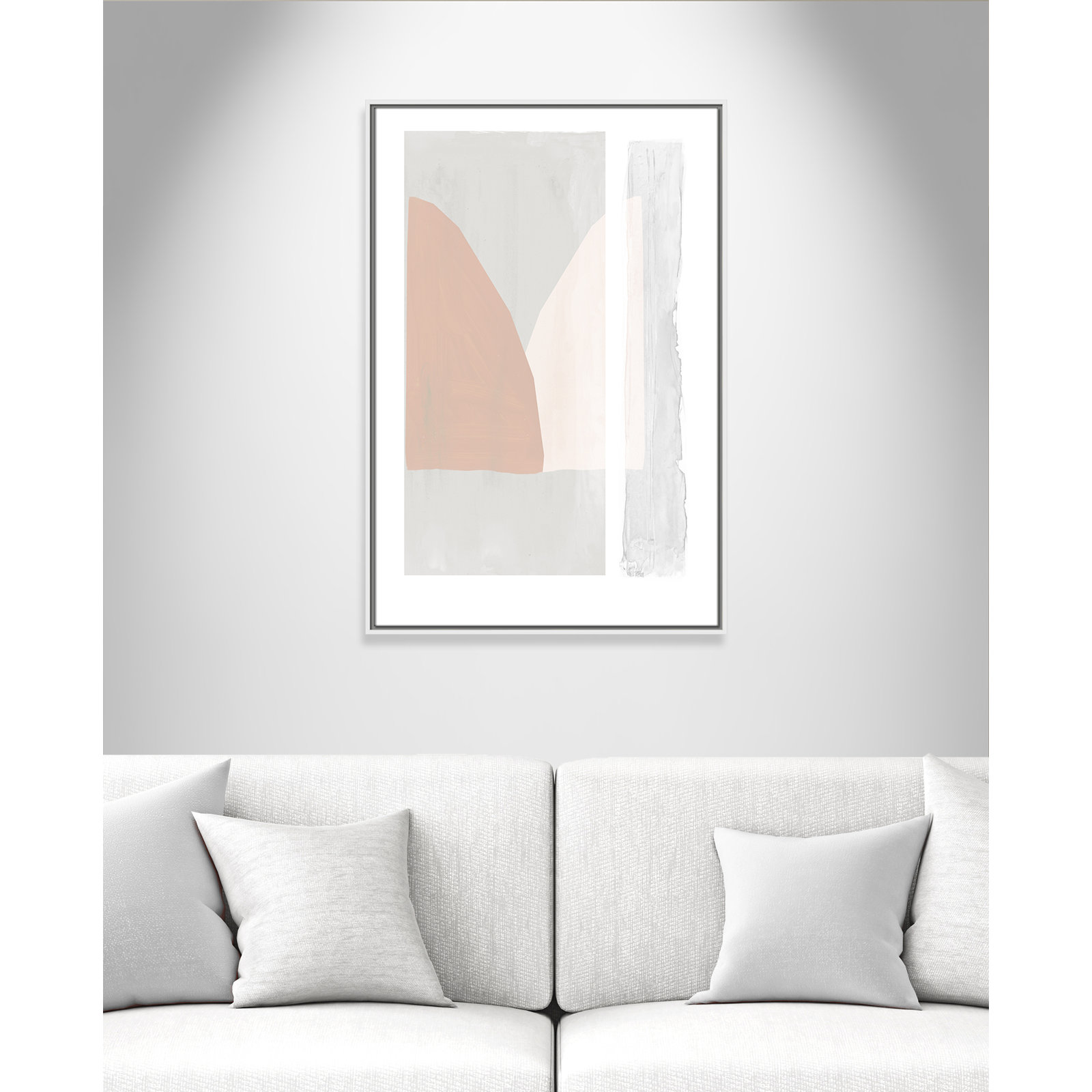 Soft and Light - Painting Print, White Framed Canvas, 37.5" H x 25.5" W x 2" D