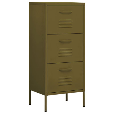 Storage Cabinet Freestanding File Cabinet with Drawers for Office Steel