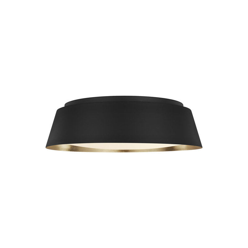 Plafonnier encastré 4 lumières 19 po Adriatic, Noir minuit