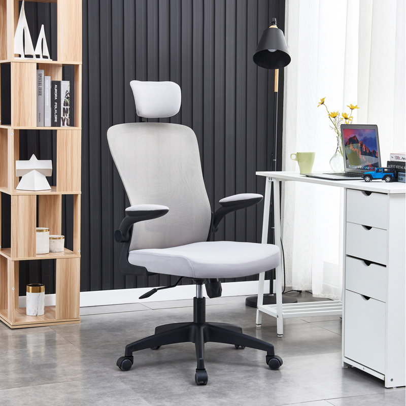 Chaise de bureau Jitender, gris