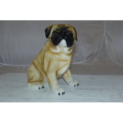 Statue de chien carlin Hode