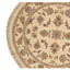 High-Quality Hand-Knotted Ivory Area Rug