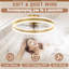 19.7 inch Low Profile Ceiling Fans with Lights and Remote-1147206377