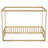 Canopy Frame Floor Bed With Fence-1228560638-1228560639