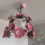 Lustre rose à intensité variable 1 lumière