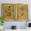 Croquis d'or Botanique I - Ensemble de 2 peintures sur toiles-1923579988-1923579984-1982830801