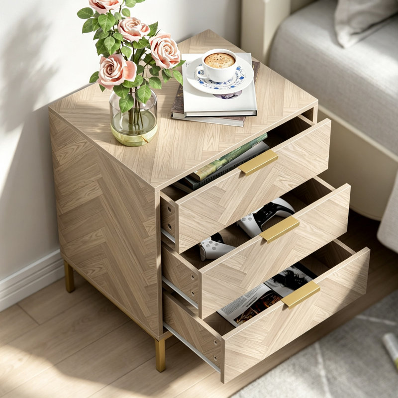 50.2 cm W Bedside Table