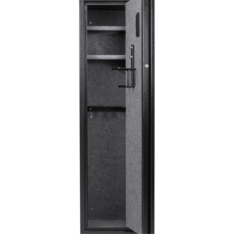 Unité de rangement à clavier biométrique 4,33 pieds cubes, coffre-fort pour carabines, accessoires spacieux