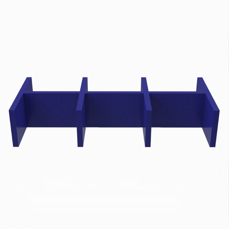 Ensemble de cabines EverBlock Space, 72", Bleu