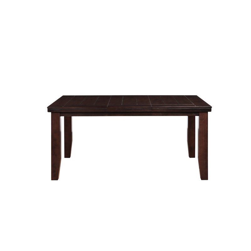 Table de salle à manger chic en cerisier, avec un plateau de table en placage d'érable synthétique sophistiqué et accrocheur doté d'un plateau moderne