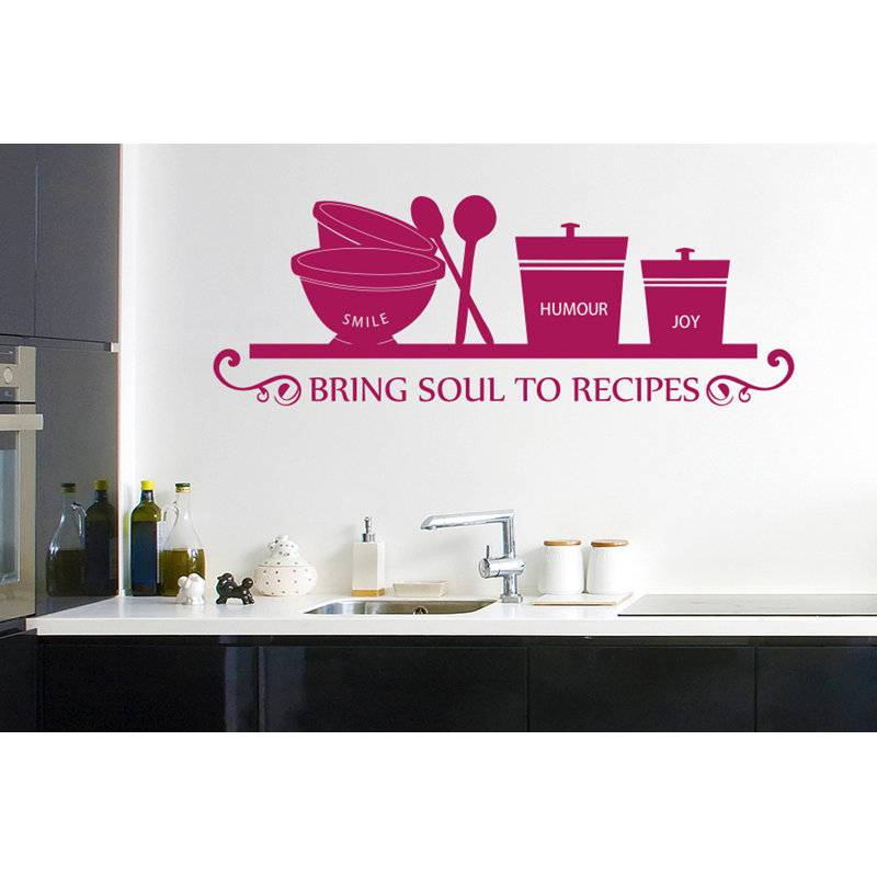 Food & Beverage Wall Decal, Large, Violet