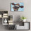 «Funny Cow 2» par Carolee Vitaletti, art mural en verre acrylique