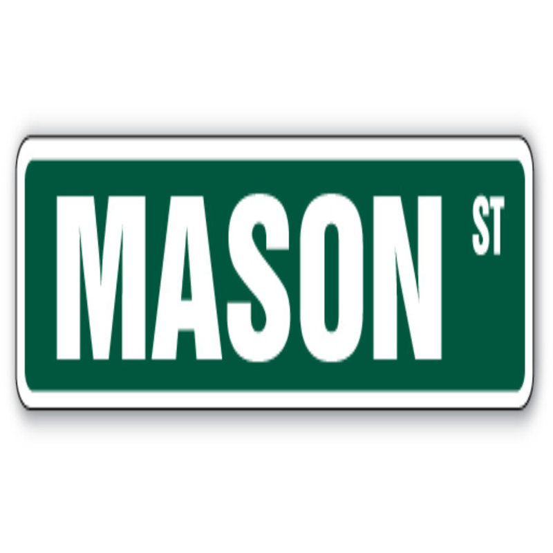 Plaque de rue Mason