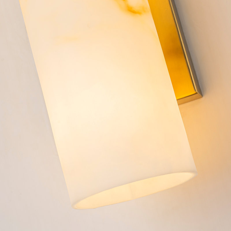 Alabaster Glass Wall Sconce