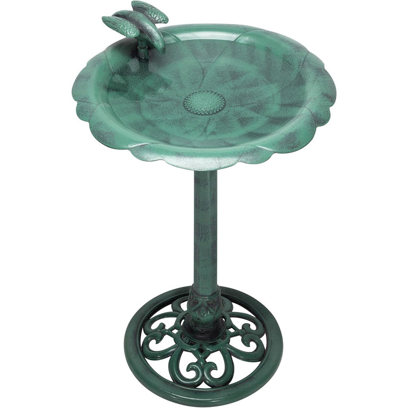 Statue de 31 po de hauteur pour jardin d'oiseaux antique avec décoration de jardin, fabrication en polypropylène durable pour patio, terrasse ou cour
