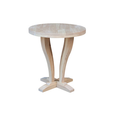 Alyona 24'' Tall Solid Wood End Table