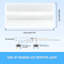 Panneau lumineux 2 x 4 DEL Troffer Center 72/60/50/40 / 30W 9360LM 5 options de couleurs pour plafonniers encastrés à intensité variable 3500K-6500K, 120-277V, ETL DLC