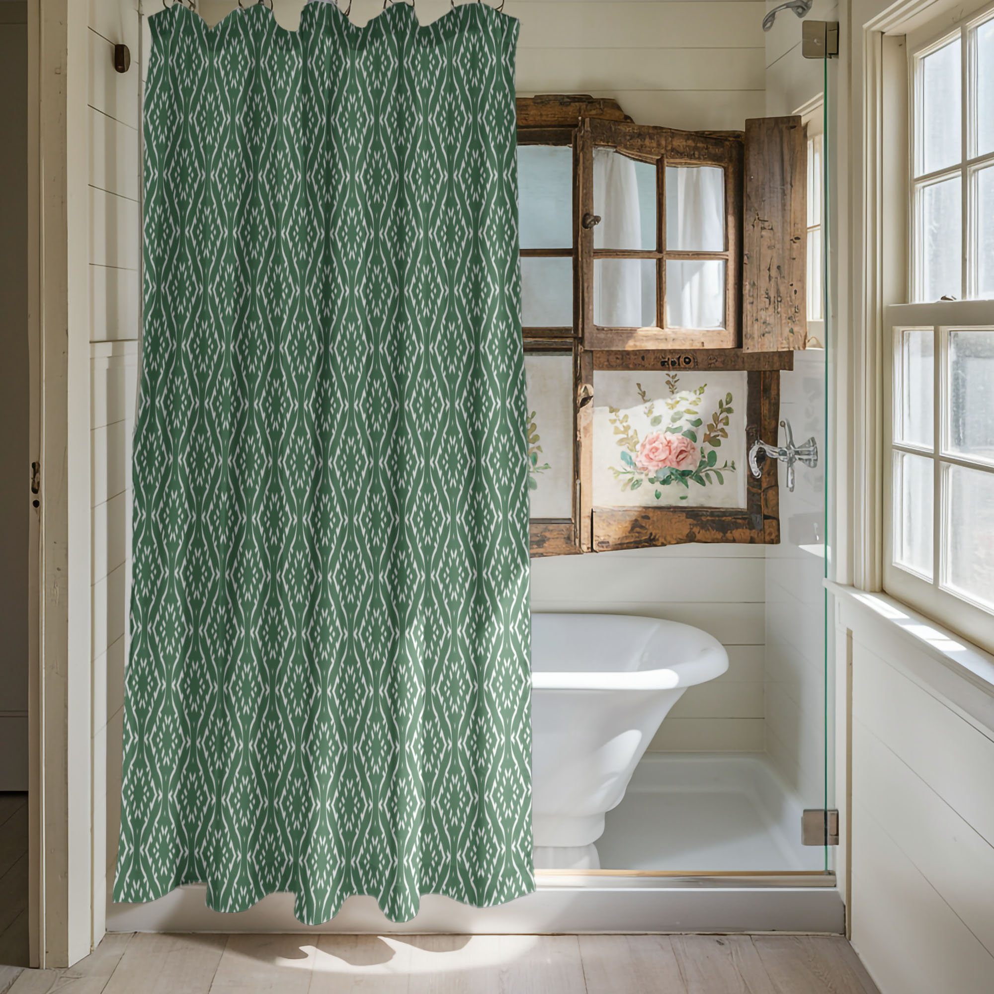 Bungalow Rose Tasteful Autumn - Premium Shower Curtain | Wayfair