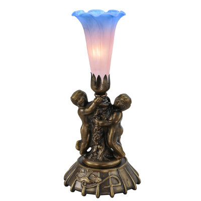 Twin Cherub Torchiere Lamp