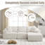 3 Seater Corduroy Sofa-298638502